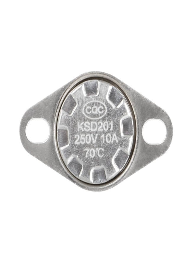 MOTOQUEEN for GE Microwave Oven KSD201 70C Thermostat Thermal Fuse Switch, Temperature Control Switch - Normally Closed - Image 1